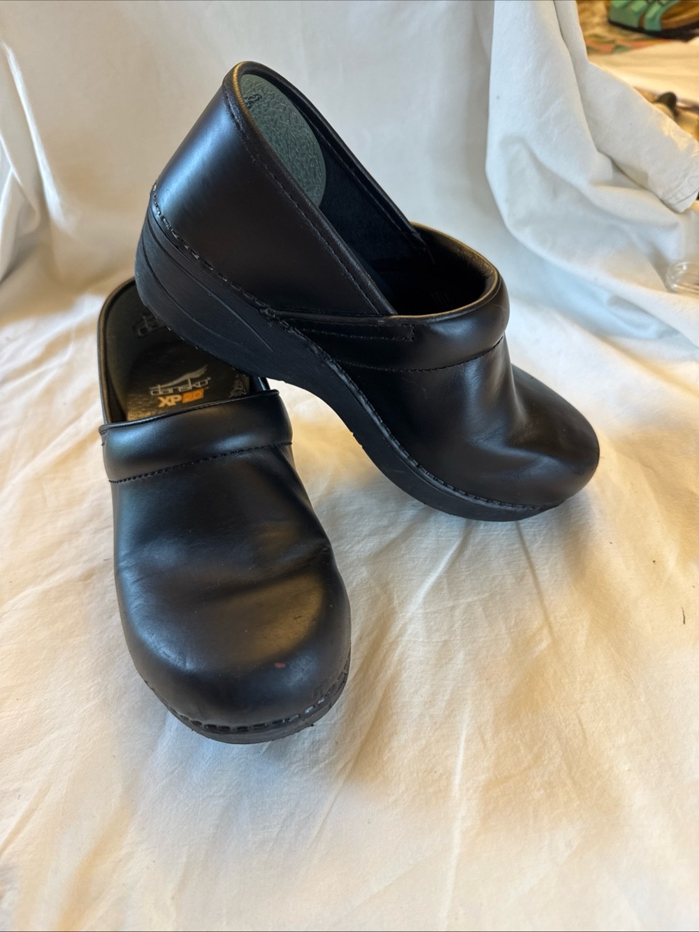 Dansko Professional XP 2.0 Clogs Black Leather Womens Size EU 36 US 6-6.5